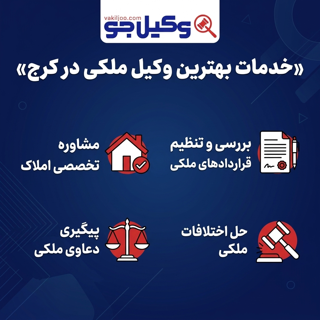 بهترین وکیل ملکی کرج چه پروندههایی را بیشتر قبول میکند؟