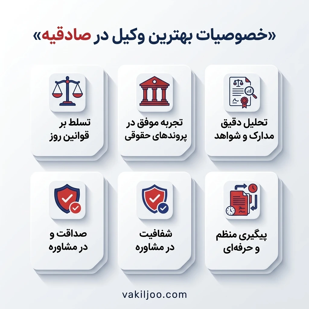 خدمات حقوقی بهترین وکیل در صادقیه شامل چه مواردی است؟