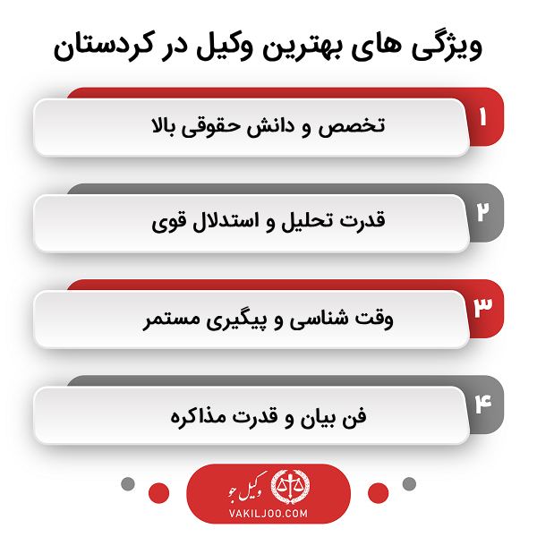 بهترین وکیل در کردستان