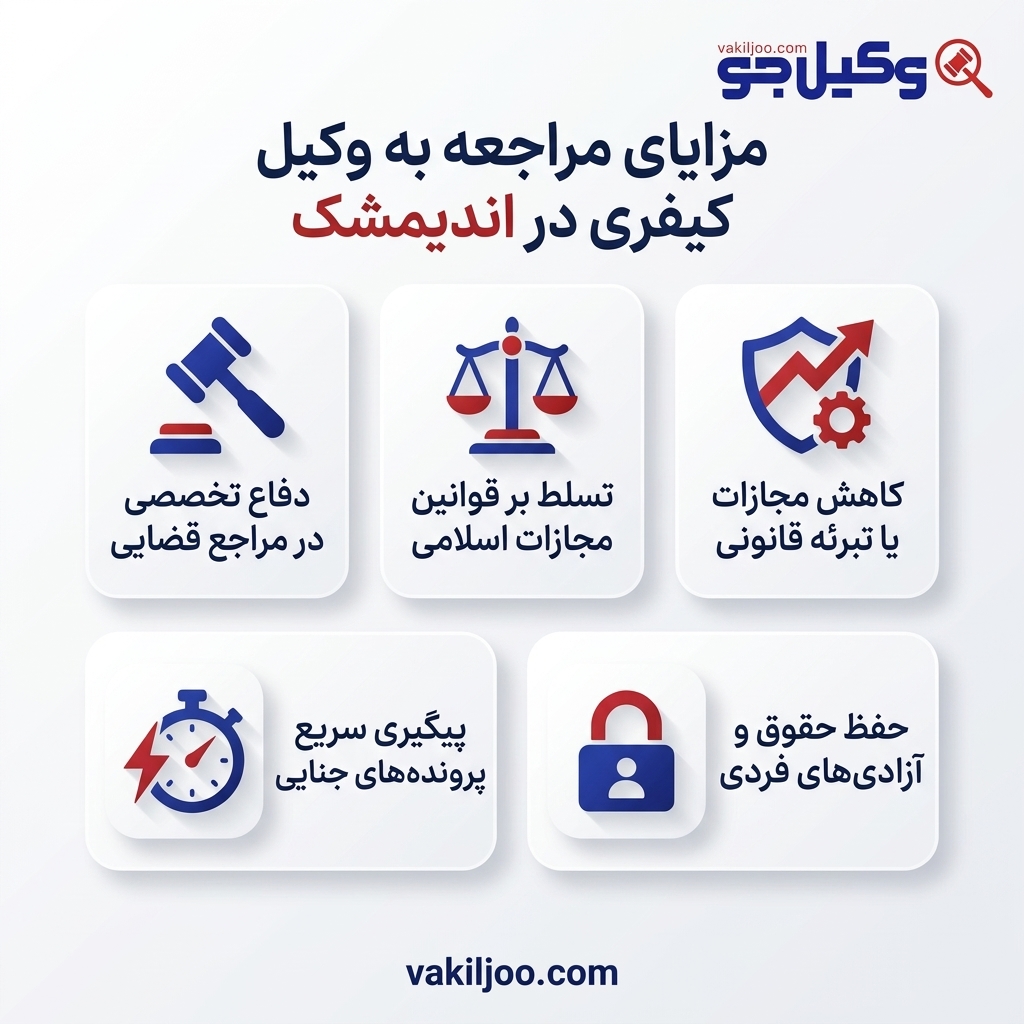 نقش بهترین وکیل کیفری اندیشمک در دفاع از حقوق متهم