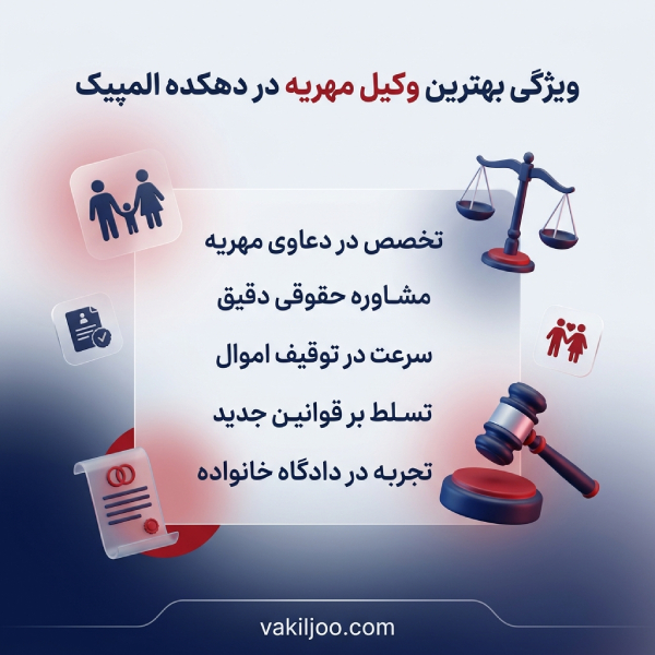چرا باید به بهترین وکیل مهریه در دهکده المپیک مراجعه کرد؟