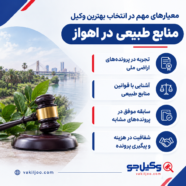 بهترین وکیل منابع طبیعی در اهواز